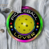Badge Rond 15,2 Cm Options de Pickball Lover 1 (En situation)