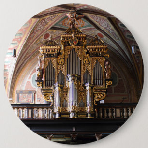 Badge Rond 15,2 Cm Orgel Pfarrkirche St. Wolfgang am Wolfgangsee