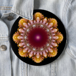 Badge Rond 15,2 Cm Ornement coloré