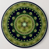 Badge Rond 15,2 Cm Ornement sacré oriental rond (Devant)