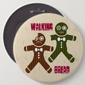 Badge Rond 15,2 Cm Pain de marche (Devant & derrière)