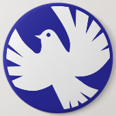 BADGE ROND 15,2 CM PAIX DOVE (Devant)