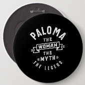Badge Rond 15,2 Cm Paloma Nom personnalisé Anniversaire Cadeau (Devant & derrière)