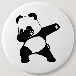 Badge Rond 15,2 Cm Panda qui fait le dab 