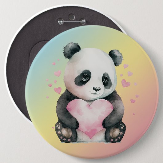 Badge Rond 15,2 Cm Pandabear (Devant & derrière)
