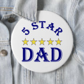 Badge Rond 15,2 Cm Papa 5 étoiles (En situation)