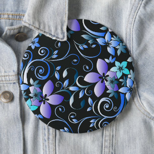 Badge Rond 15,2 Cm papier peint fleurs 6