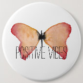 Badge Rond 15,2 Cm Papillon de pêche avec personnalisation (Devant)