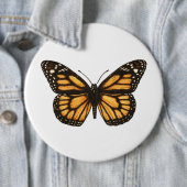 Badge Rond 15,2 Cm Papillon monarque (En situation)