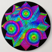 Badge Rond 15,2 Cm Paradis des fleurs (Devant)
