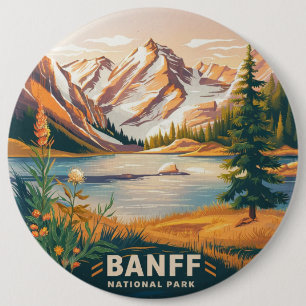 Badge Rond 15,2 Cm Parc national de Banff
