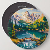 Badge Rond 15,2 Cm Parc national de Yoho (Devant & derrière)