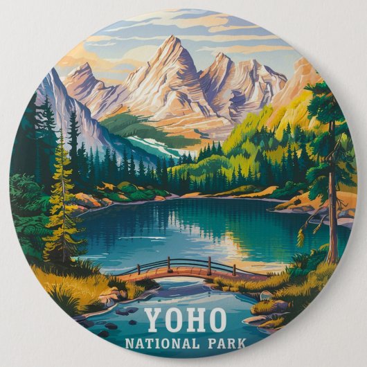 Badge Rond 15,2 Cm Parc national de Yoho (Devant)