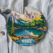 Badge Rond 15,2 Cm Parc national de Yoho (En situation)