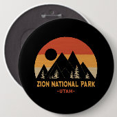 Badge Rond 15,2 Cm Parc national de Zion (Devant & derrière)
