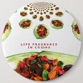 Badge Rond 15,2 Cm Parfum de vie : Potpourri message inspirant (Devant)