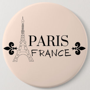 BADGE ROND 15,2 CM PARIS FRANCE