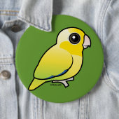 Badge Rond 15,2 Cm Parrotlet Pacifique jaune (En situation)