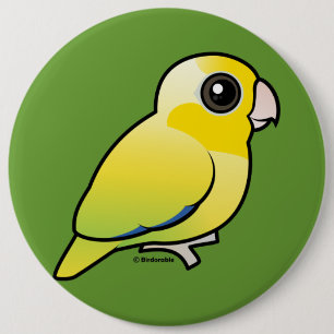 Badge Rond 15,2 Cm Parrotlet Pacifique jaune