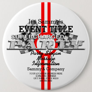 Badge Rond 15,2 Cm Partie de performance surchargée personnalisée