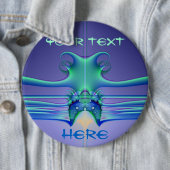 Badge Rond 15,2 Cm Pastenague étrangère (En situation)