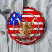 Badge Rond 15,2 Cm Patriote (En situation)
