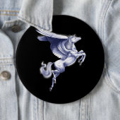 Badge Rond 15,2 Cm Pégase mythique (En situation)
