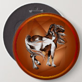 Badge Rond 15,2 Cm Peignez le bouton (Devant & derrière)