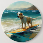 Badge Rond 15,2 Cm Peinture Anatolie Shepherd Beach Surf (Devant)