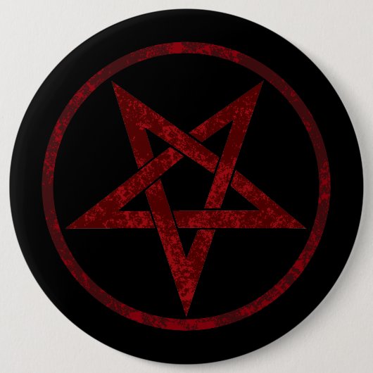 Badge Rond 15,2 Cm Pentagram Red Devil (Devant)