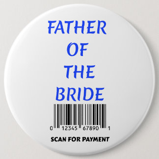 Badge Rond 15,2 Cm Père de la mariée