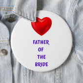 Badge Rond 15,2 Cm Père de la mariée (En situation)