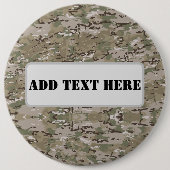 Badge Rond 15,2 Cm Personalized Tactical Military Camo (Devant)