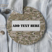 Badge Rond 15,2 Cm Personalized Tactical Military Camo (En situation)