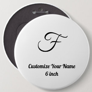 Badge Rond 15,2 Cm Personnalisez simple personnalisé 6 pouces rond