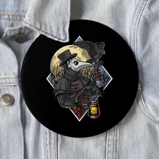 Badge Rond 15,2 Cm Peste (En situation)