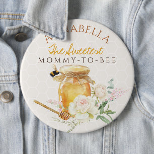 Badge Rond 15,2 Cm Petit Baby shower de miel doux