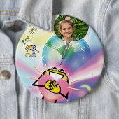 Badge Rond 15,2 Cm Petite aide de Pops (En situation)