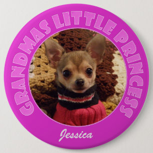 Badge Rond 15,2 Cm Petite princesse Button de grand-mamans