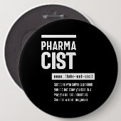 Badge Rond 15,2 Cm Pharmacien Définition Drôle Cadeau Classique (Devant & derrière)