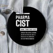 Badge Rond 15,2 Cm Pharmacien Définition Drôle Cadeau Classique (En situation)