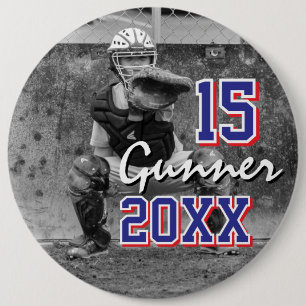 Badge Rond 15,2 Cm Photo de sport personnalisée