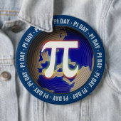 Badge Rond 15,2 Cm Pi Day on Earth - bouton colossal Math (En situation)