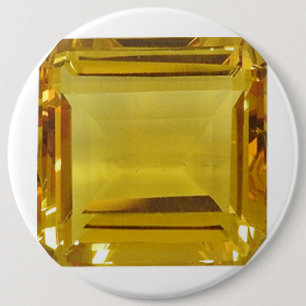 Badge Rond 15,2 Cm Pierre jaune