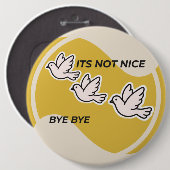 Badge Rond 15,2 Cm pigeon (Devant & derrière)