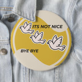 Badge Rond 15,2 Cm pigeon (En situation)