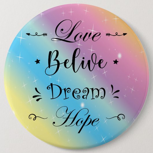 Badge Rond 15,2 Cm Pin colorful and motivational (Devant)
