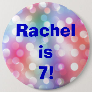 Badge Rond 15,2 Cm Pin de bouton d'anniversaire d'amusement de nom et