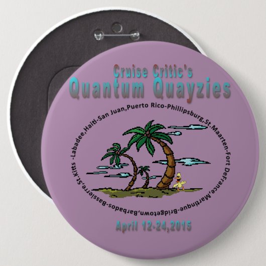 Badge Rond 15,2 Cm Pin de bouton de Quayzie (Devant & derrière)