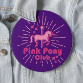 Badge Rond 15,2 Cm Pink Pony Club (En situation)